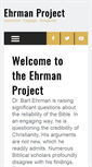 Mobile Screenshot of ehrmanproject.com